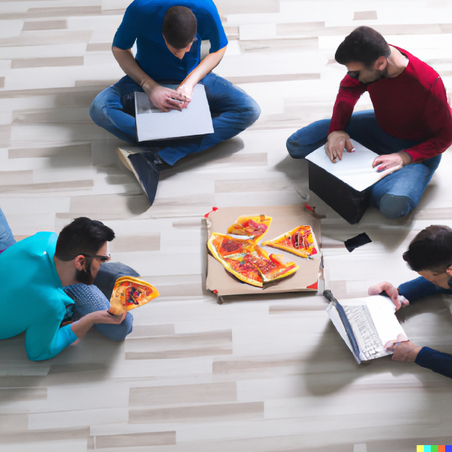 Brainstorming in Blockchainlab a Milano, a base di pizza /s (un grazie ad OpenAI))